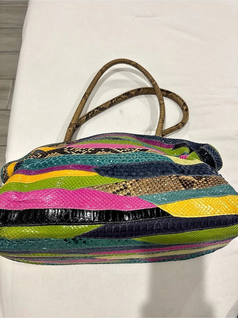 Etro Multicolor Leather Shoulder Bag Carlos Falchi